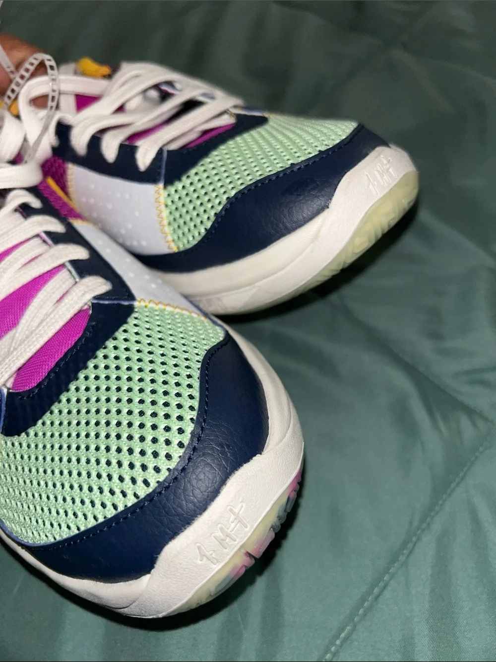 Nike Multicolor Mesh Athletic Sneakers - Yellow, Pink & Mint